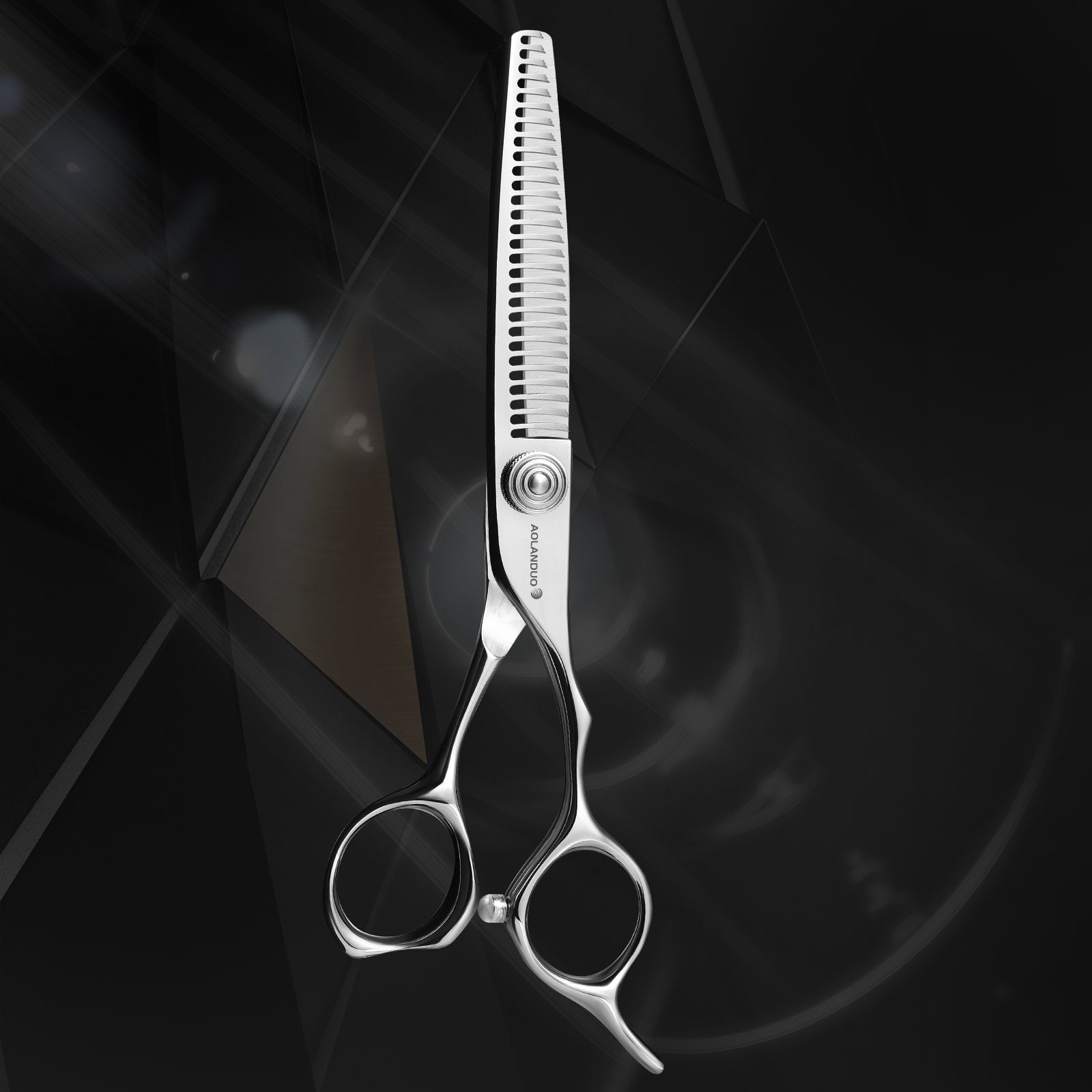 AOLANDUO Invisible-Blend Thinning Scissors – 6" VG10 Texturizing Shears for Natural Volume & Soft Layers – 25-Tooth Precision Edge, Offset Ergonomic Handle, Professional Hairdressing Scissors
