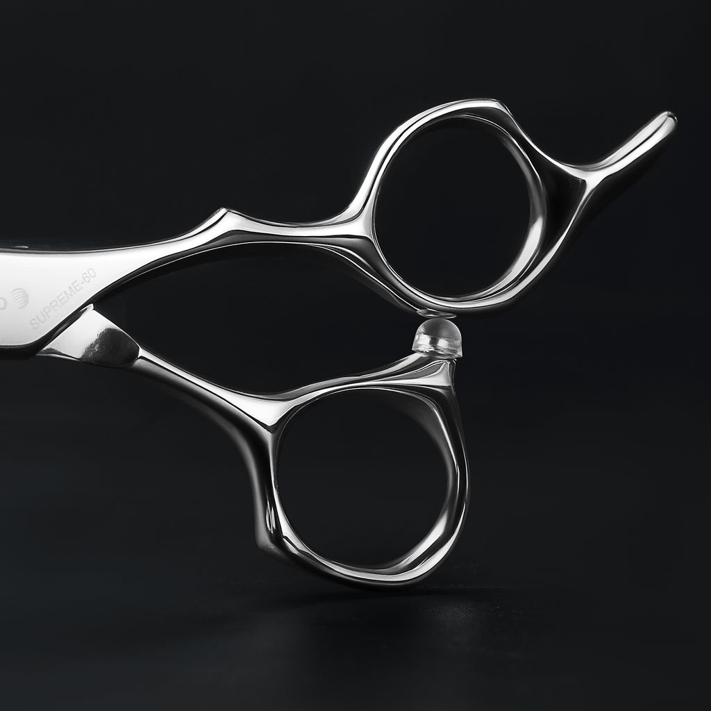 AOLANDUO Master Series VG10 Steel Professional Hair Cutting Scissors, Ultra-Sharp Barber & Stylist Shears, Best Hair Cutting Scissors Professional, 1 Count, 6.0 Inch, Silver White
