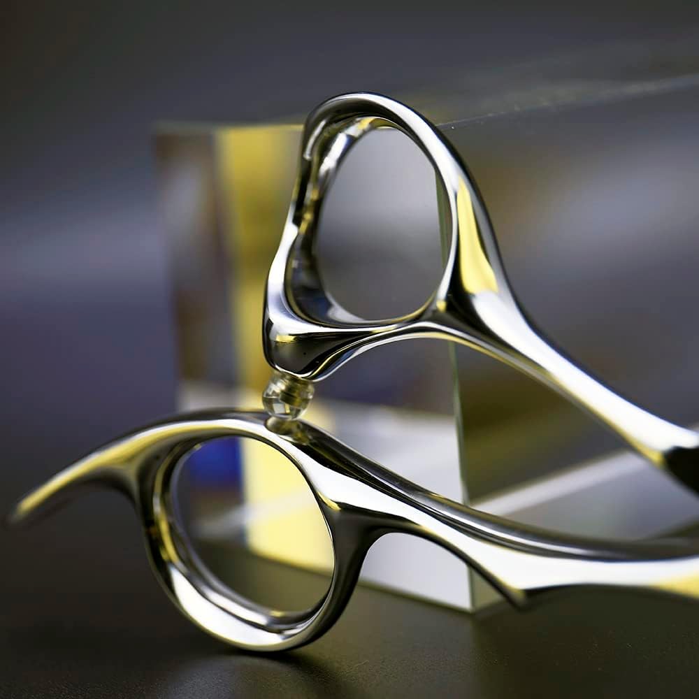 AOLANDUO Invisible-Blend Thinning Scissors – 6" VG10 Texturizing Shears for Natural Volume & Soft Layers – 25-Tooth Precision Edge, Offset Ergonomic Handle, Professional Hairdressing Scissors