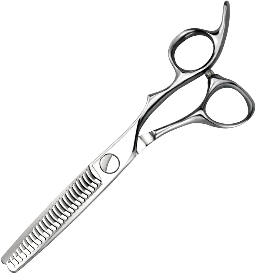 AOLANDUO Invisible-Blend Thinning Scissors – 6" VG10 Texturizing Shears for Natural Volume & Soft Layers – 25-Tooth Precision Edge, Offset Ergonomic Handle, Professional Hairdressing Scissors